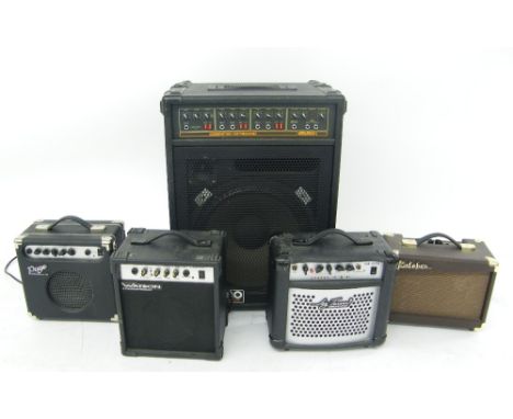 Carlsbro Cobra 90 keyboard amplifier; together with four small practice amplifiers, all appear to be in working order (5)