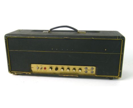 1968/69 Marshall JMP Model 1992 Super Bass 100W amplifier head, ser. SB/12216, in working order, sold with an authenticity do