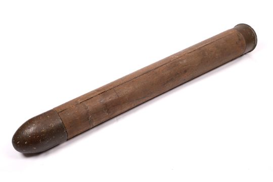 Pre 1980 British Army Practice Anti Tank Round English 1mm Wombat Anti Tank Shell Drill Rou