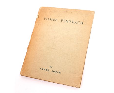 James Joyce, Poems Penyeach 1927 Shakespeare and Company, Paris. First Edition of Joyce's second collection of poems. Small 8