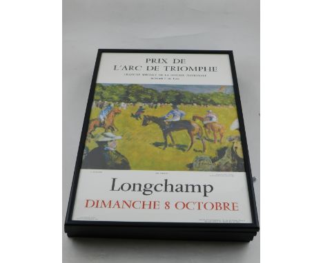 Seven facsimile prints for Longchamp - Prix De L'Arc De Triomphe 