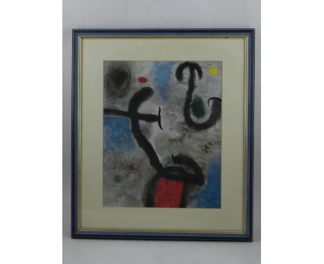 After John Miro, 'Apstract Study' facsimile print. H: 32cm, W: 24cm