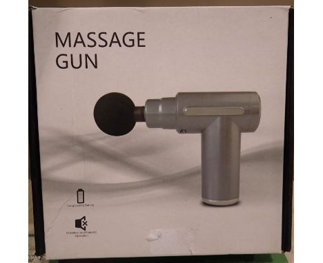 Unbranded cordless massage gun, boxed. P&amp;P Group 1 (£14+VAT for the first lot and £1+VAT for subsequent lots) 