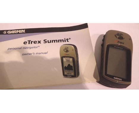Garmin eTrex Summit personal navigator, with manual. P&amp;P Group 1 (£14+VAT for the first lot and £1+VAT for subsequent lot