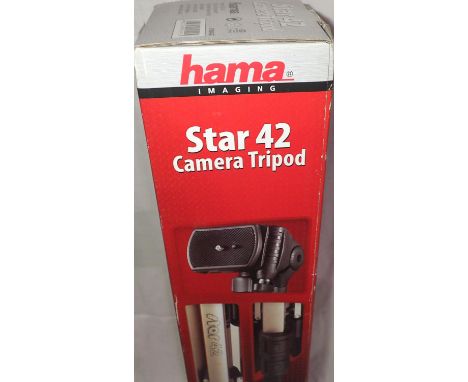 New old stock Hama Star 42 1.5m camera tripod, boxed. P&amp;P Group 1 (£14+VAT for the first lot and £1+VAT for subsequent lo