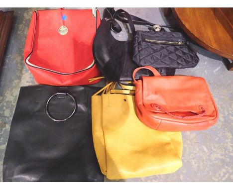 Two Radley handbags, one in cream faux leather, and further bags. P&amp;P Group 2 (£18+VAT for the first lot and £3+VAT for s