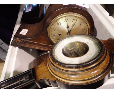 Five mantle clocks and a barometer. Not available for in-house P&amp;P 