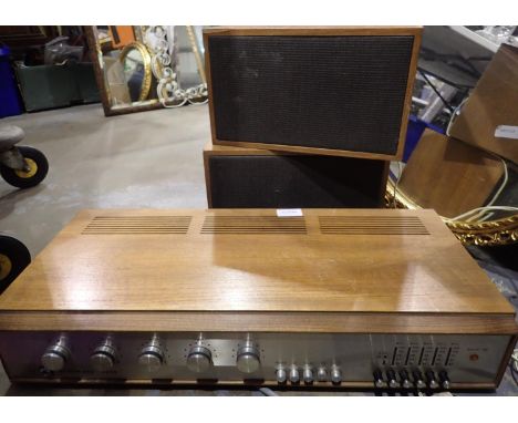 Goodmans 2000 vintage amplifier turner and speakers. Not available for in-house P&amp;P 