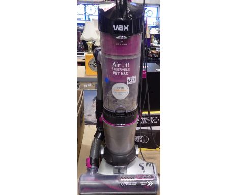 VAX AirLift steerable Pet Max vacuum cleaner. All electrical items in this lot have been PAT tested for safety and have passe