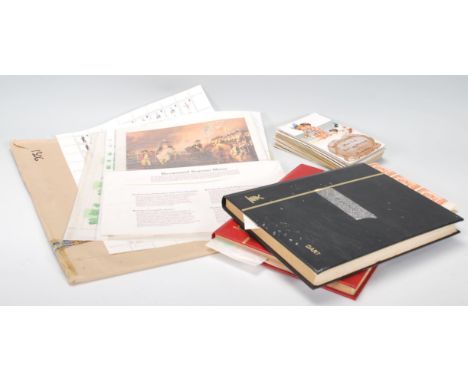 A collection of novelty pull out postcards, called Mailing Novelty, Novelty View with souvenir photos under a small flap on t