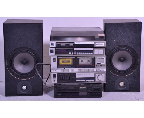 Hi-Fi - A Pioneer Stereo stacking system consisting of a Fully Automatic Stereo Turntable PL-X20Z, FM/AM Digital Synthesizer 