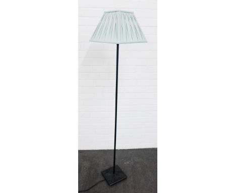Modern standard lamp with pleated shade 