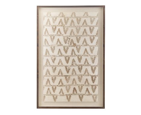A LARGE 'CHANEL' PATTERNED FABRIC SAMPLE BY BARRON & LARCHER, CIRCA 1920S,commissioned by Coco Chanel from Barron & Larcher i