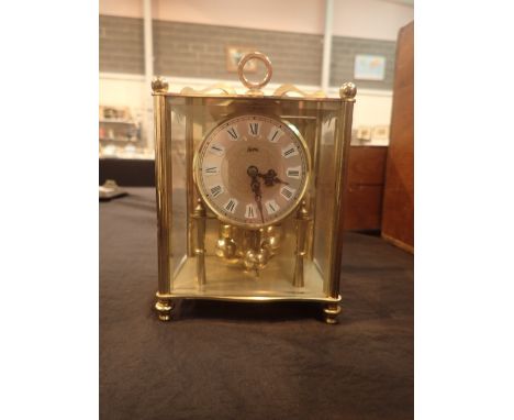 German brass anniversary clock