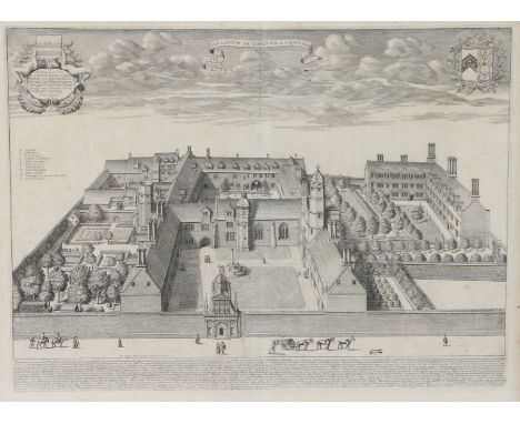 David Loggan (1634-1692)
Gonville and Caius College, Cambridge
engraved plan, published 1688 (first ed)
33 x 49cm