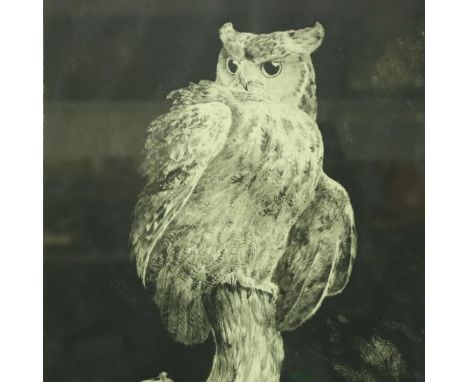 Leonard Robert Brightwell (1889-1983); drypoint etching, The Nightwatchman, inscribed and signed in pencil, 32 x 23 cm. Not a