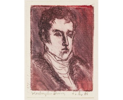 NO RESERVE Irving (Washington) The Mutability of Literature, number 63 of 100 copies, 2 tipped-in hand-coloured etchings, ori