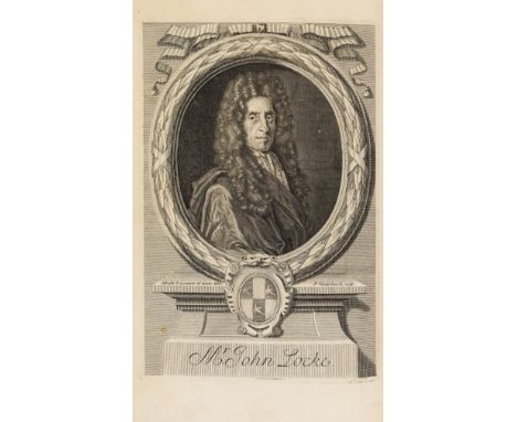Locke (John) An Essay Concerning Humane Understanding, third edition, engraved portrait frontispiece by Vanderbanck after Bro