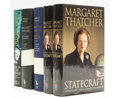 Thatcher (Margaret) Statecraft [2 copies], first edition, bookplate signed by the author to title, plates, original boards, d