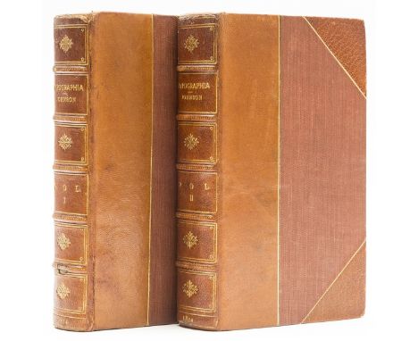 Printing.- Johnson (John) Typographia, or the Printers' Instructor, 2 vol., wood-engraved portraits, additional pictorial tit