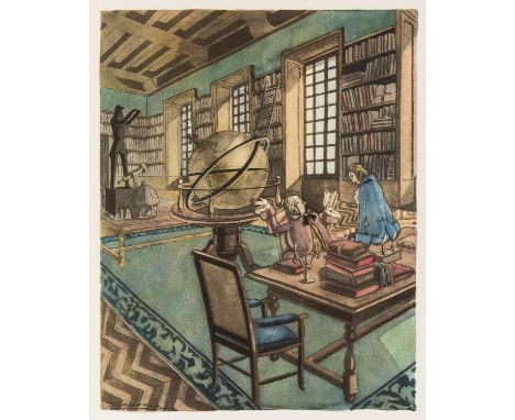 NO RESERVE France (Anatole) At the Sign of the Queen Pédauque, colour plates by Sylvain Sauvage, original decorated cloth, t.