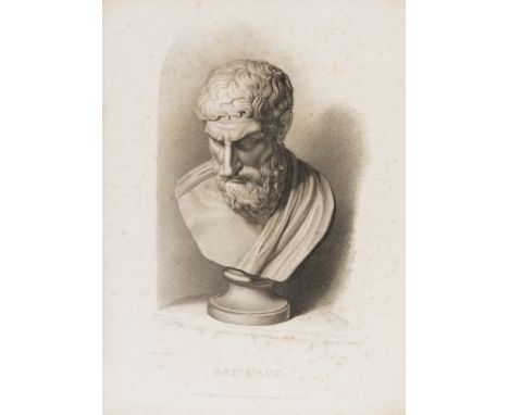 Lucretius Carus (Titus) The Nature of Things, a Didascalic Poem, translated by Thomas Busby, 2 vol., half-titles, engraved po