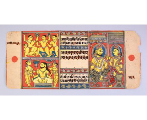 AN INDIAN JAIN MANUSCRIPT KALPASUTRA PAGE, 30cm