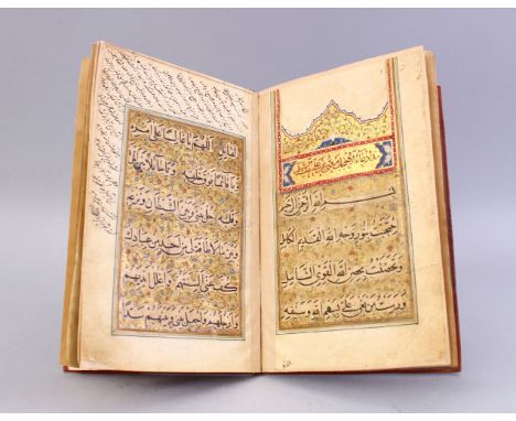 A VERY FINE COMPILATION OF A SAFAVID &amp; OTTOMAN TEXT / PRAYER BOOK, 11ff., arabic manuscript on paper, 6ll. of neat black 