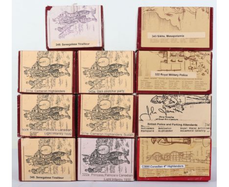 John Tunstill's Soldiers Soldiers Two sets of 349. Senegalese Tirailleur, Two sets of 322a. Princess Patricias Canadian Light