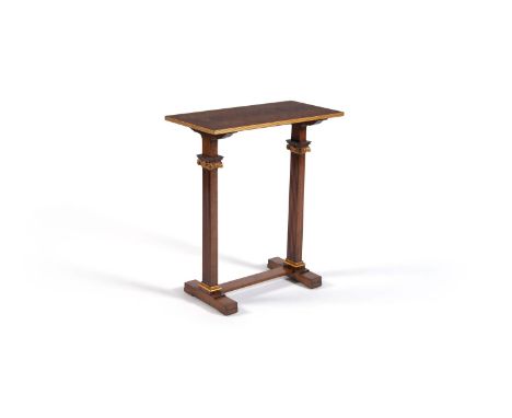 A Regency style walnut and gilt side table, 69cm high, 61cm wide, 31cm deep   Purchased: Sothebys Lot 52     27/10/10