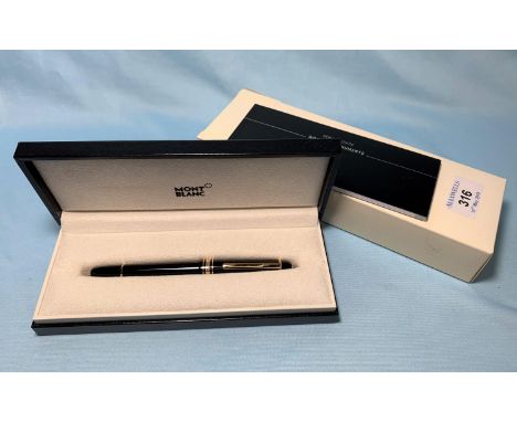 A Montblanc Meisterstuck-Pix fountain pen in original box, unused 