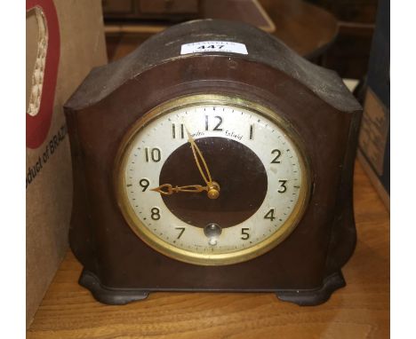 A Smith Enfield Bakelite mantel clock; a modern 400 day clock; a selection of various china 