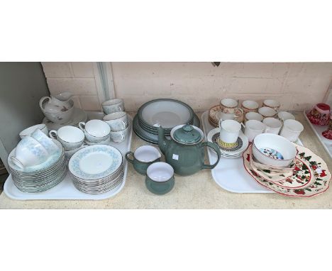 A Wedgwood "Wyndham" part tea service, 36 pieces approx.; other teaware 