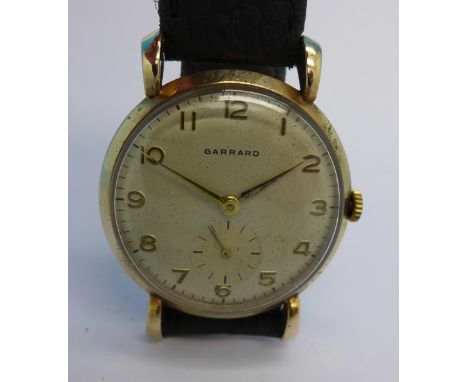 A 9ct gold cased Garrard wristwatch