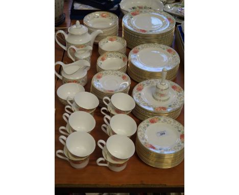 A Royal Doulton Claudia pattern tea and dinner service.