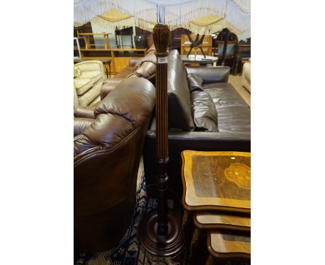 A good quality reproduction mahogany standard lamp (sold electrically untested)