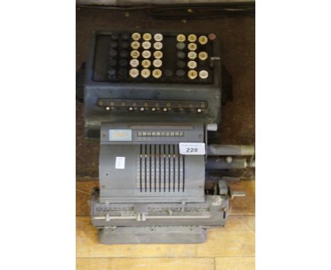 Two vintage calculator to include Mullo example.
