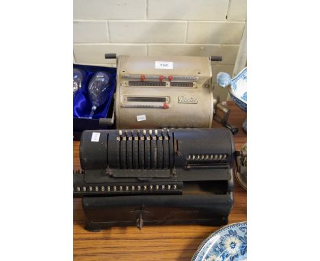 Two vintage calculators to include Persra example.