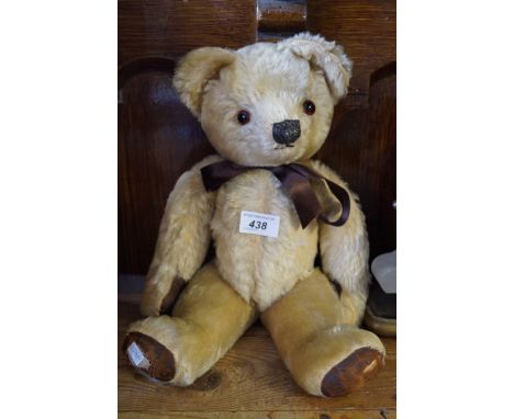 A circa 1950s Chad Valley teddy bear.   CONDITION REPORT:  Height 27cm.