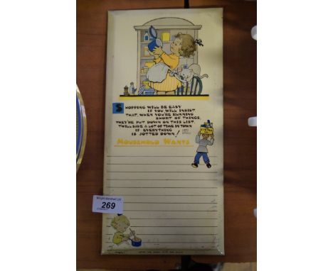 A Vintage Mabel Lucie Attwell Household Want board.