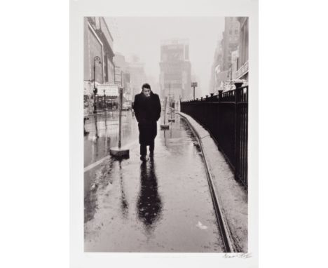 Photograph - Dennis Stock (b.1928) - James Dean, 1955, limited edition Gelatin silver print, 18/250, 13½ x 9¼in., the image s