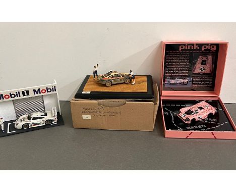 The Paris Dakar 1986 Model Rally Car Mobil 1 diecast pitlane model and a limited edition Porsche 917 Le Mans 02010/10.001