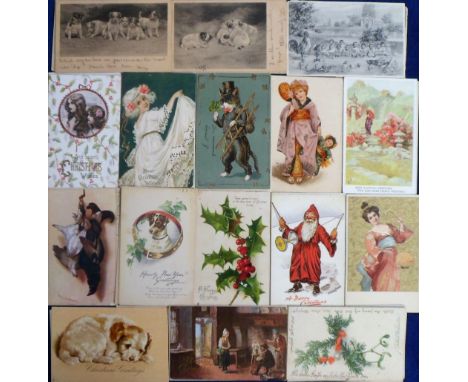 Tony Warr Collection, Postcards, a mixed subject selection of approx. 77 cards of pretty girls, glamour, children, greetings,