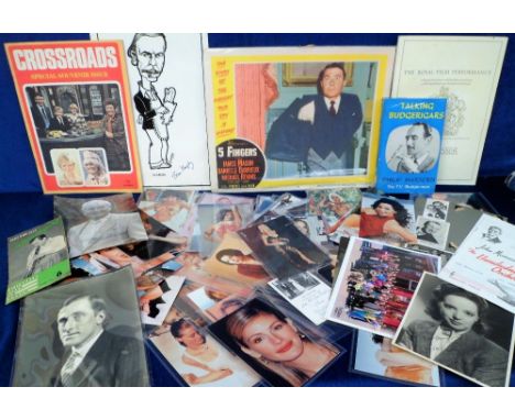Entertainment, a collection of signed photographs (Bill Pertwee, Denny Dennis, Fraser Hayes Quartet, Gwen Du Roy and others),