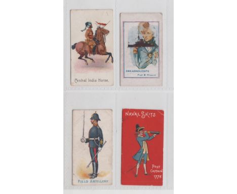 Cigarette cards, Military, 4 scarce type cards, Thos. Brankston Colonial Troops 'Central India Horse' (fair/gd), Ainsworth Ar