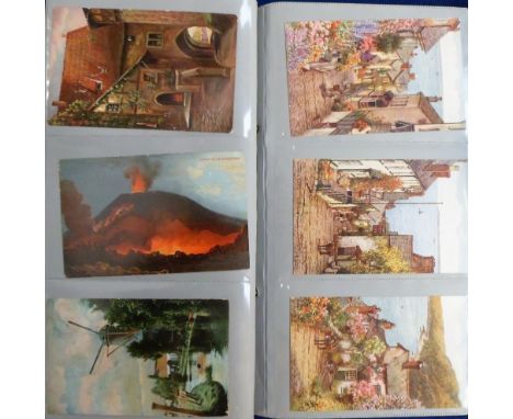 Postcards, mixed subject collection of approx. 120 cards in modern album inc. kewpie dolls, children (Beatrice Mallet) greeti