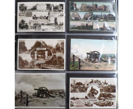 Postcards, Hants, a collection of approx. 200 cards of Aldershot and its environs. RP's inc. Victoria Rd Aldershot, Racecours