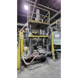 LOW PRESSURE DIE CASTING MACHINE WITH HYDRAULIC PRESS AND FURNACE