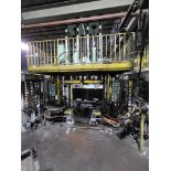 LOW PRESSURE DIE CASTING MACHINE WITH HYDRAULIC PRESS AND FURNACE
