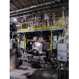 LOW PRESSURE DIE CASTING MACHINE WITH HYDRAULIC PRESS, FURNACE, AND DIE COOLING